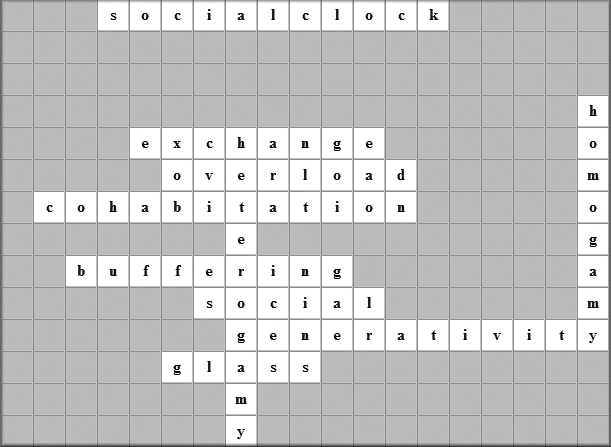 Crossword Answer Gird