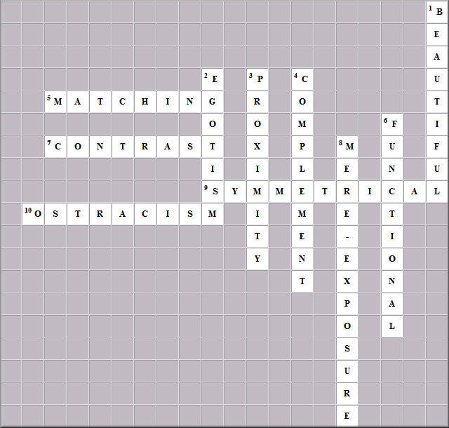 Crossword Answer Grid