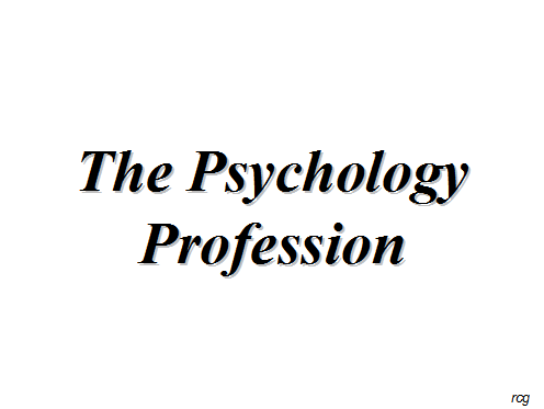 The Psychology Profession